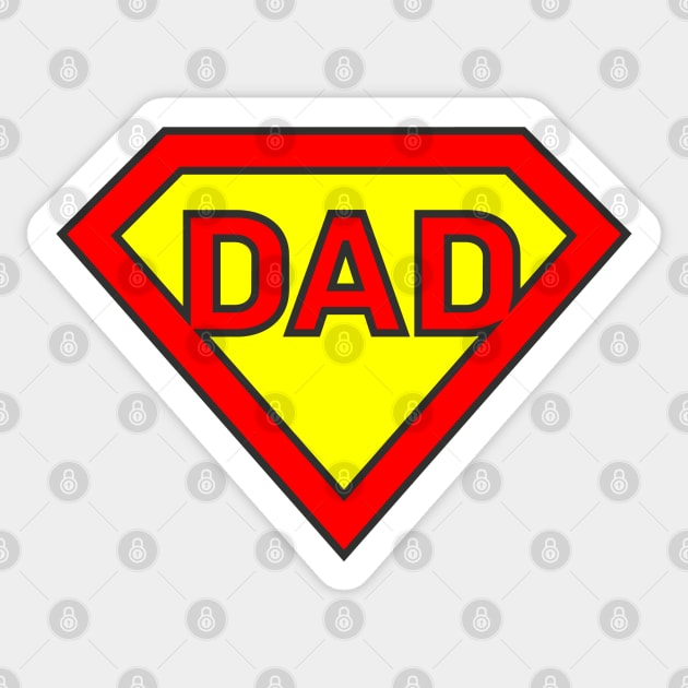 Super dad Sticker by Florin Tenica